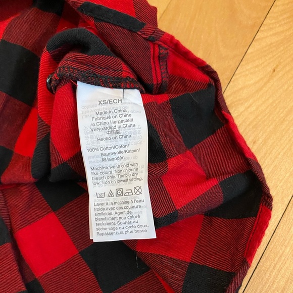 Madewell tie front flannel in buffalo check XS - Picture 13 of 13